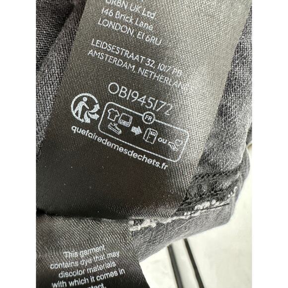 Free People We The Free High Roller Skirtall Womens XL Black Denim Dress - Picture 9 of 9